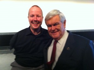 Pro Life Speaker, Chet McDoniel, and Fmr. Speaker, Newt Gingrich Pro Life Speaker, Chet McDoniel, and Fmr. Speaker, Newt Gingrich