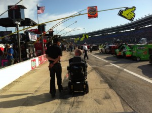 Chet McDoniel in Pit Row at Texas Motor Speedway